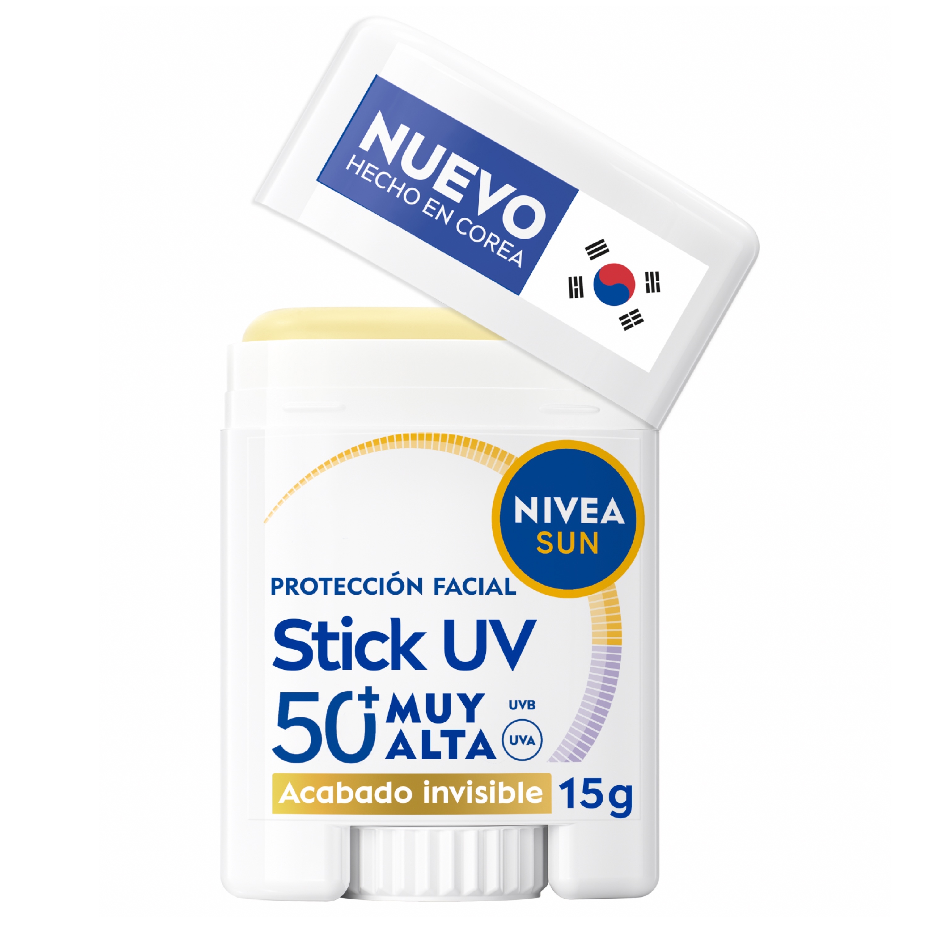 NIVEA SUN Protección Facial Stick UV SPF50 + Tacto Sedoso 15gr