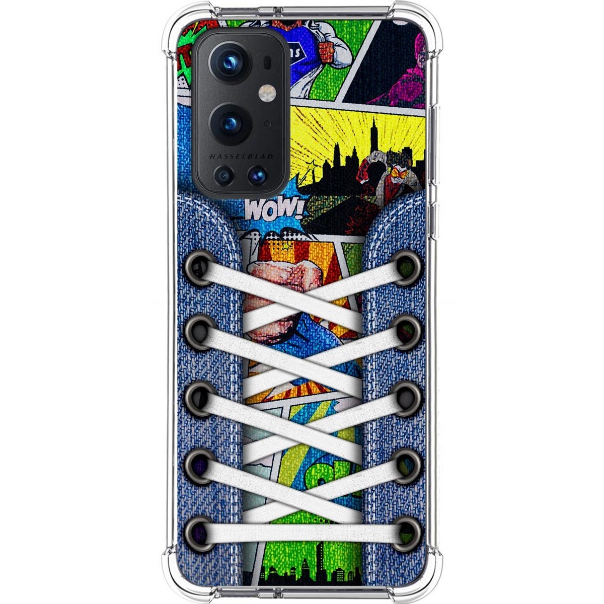Tumundosmartphone Funda Silicona Antigolpes para OnePlus 9 Pro 5G diseño Zapatillas 14 Dibujos