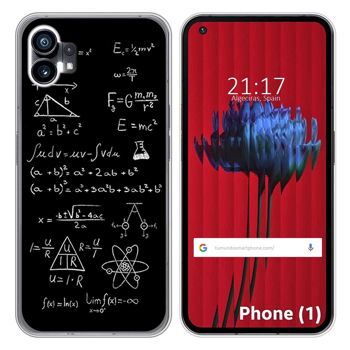 Funda Silicona para Nothing Phone 1 diseño Formulas Dibujos