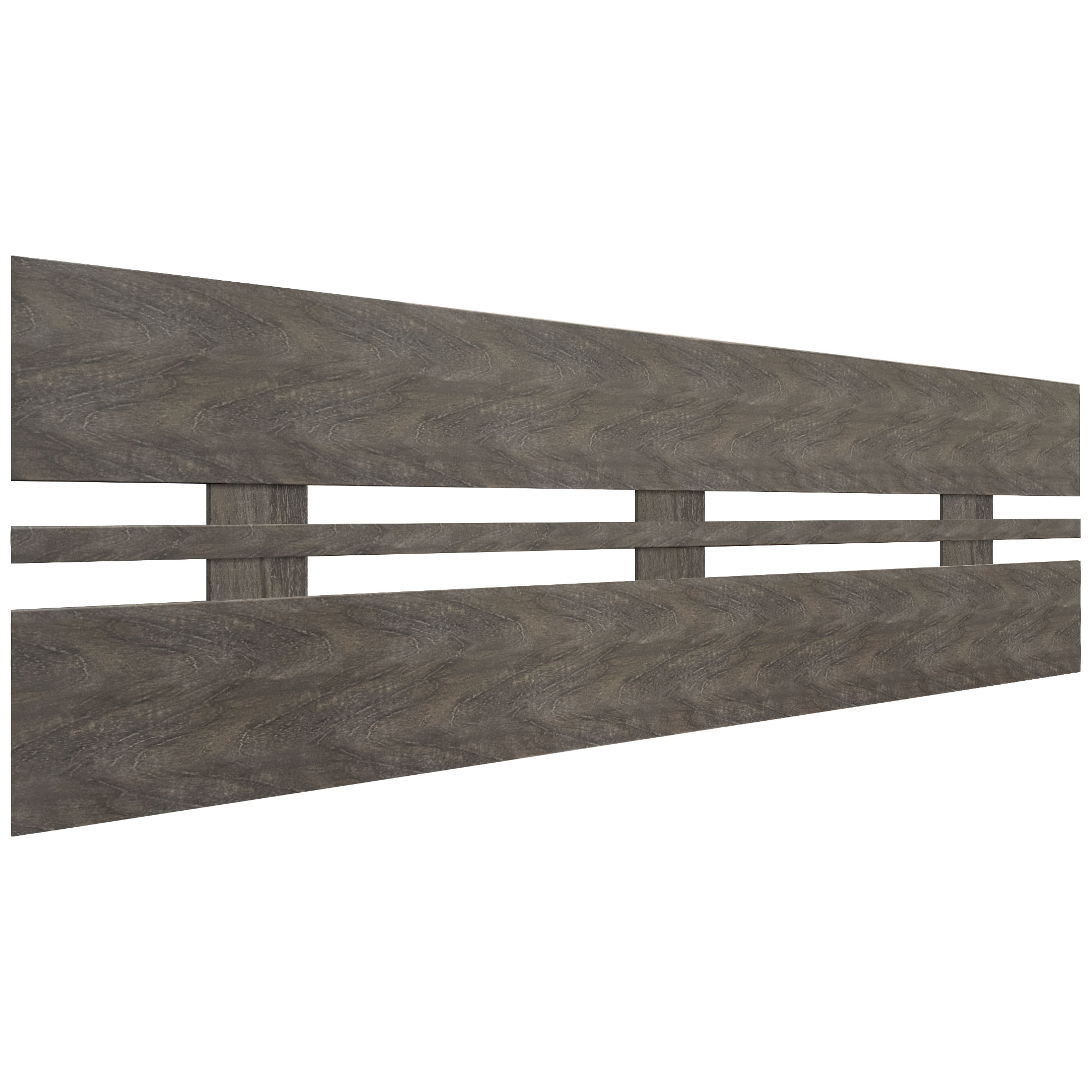 DHOME Cabecero de Madera reciclada DM Horizontal Ancho Cama Palets Herrajes incluidos Listo para colgar