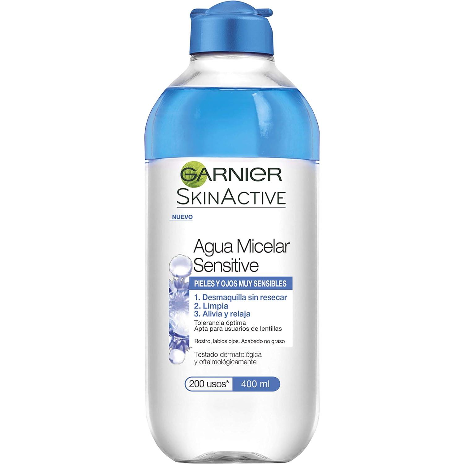 Garnier SkinActive Agua Micelar Sensitive para Pieles y Ojos Sensibles - 400ml