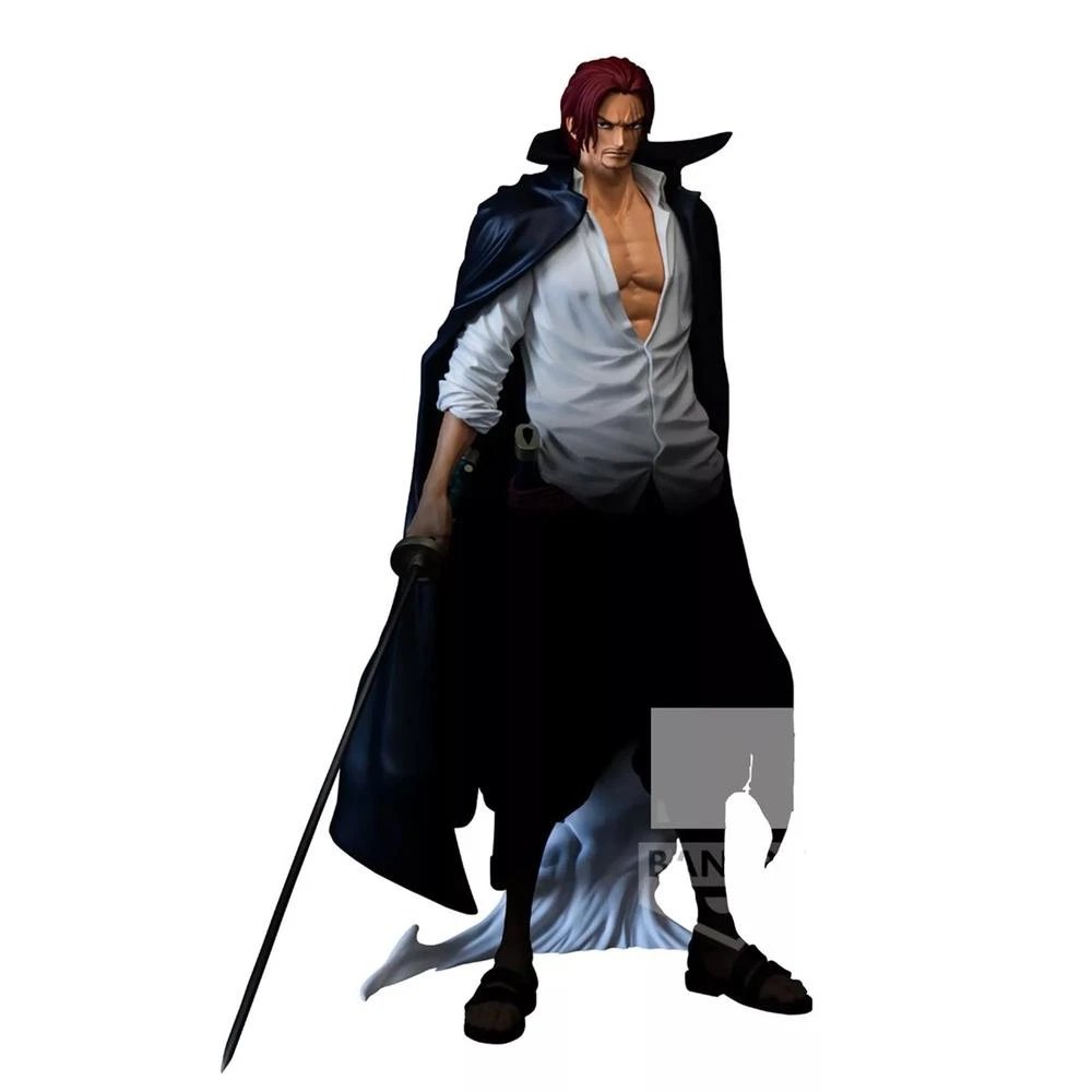 Banpresto - Figura coleccionable One Piece Premium Shanks de 30 cm para fans y coleccionistas, diseño detallado y acabado brillante