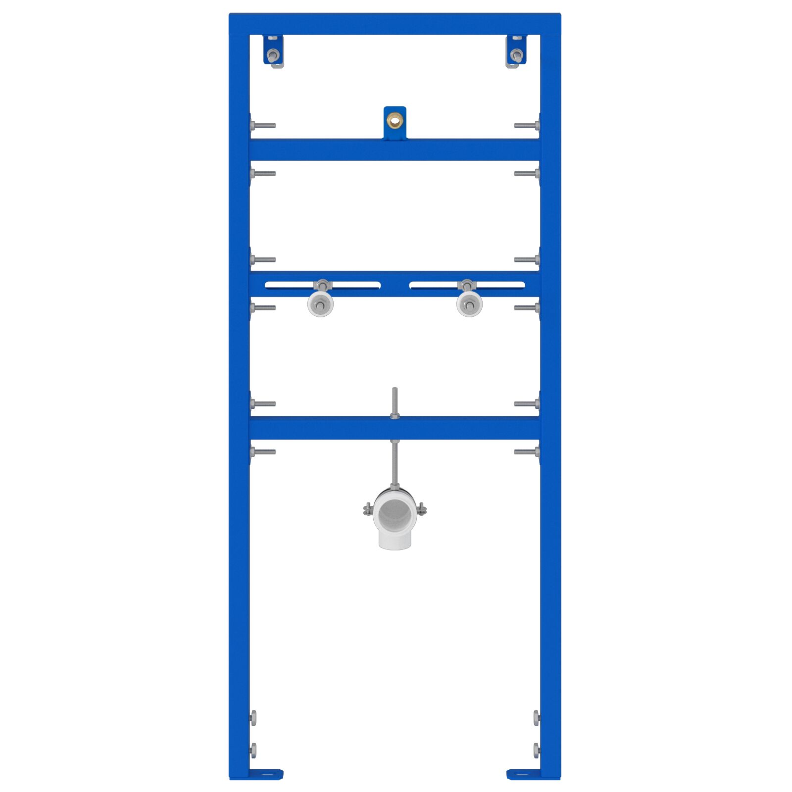 Accesorios de baño vidaXL Azul Acero 50 x 17.5 x 139 cm Marco de lavabo