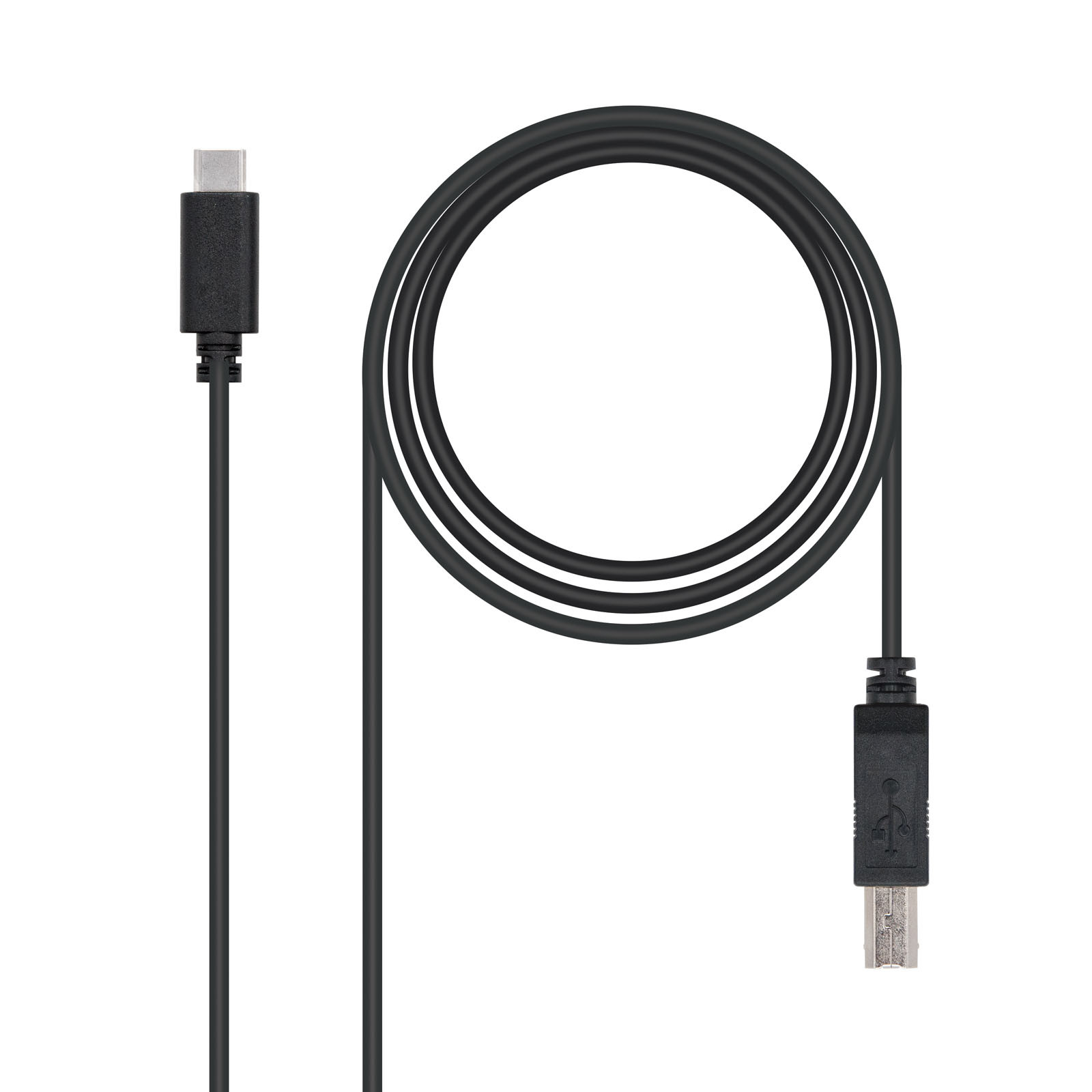 Nanocable Cable USB-C 2.0 B 1m Negro para Impresora