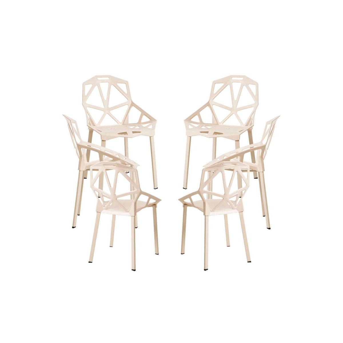 Regalos Miguel - Packs Sillas Comedor - Pack 6 Sillas Omega - Beige