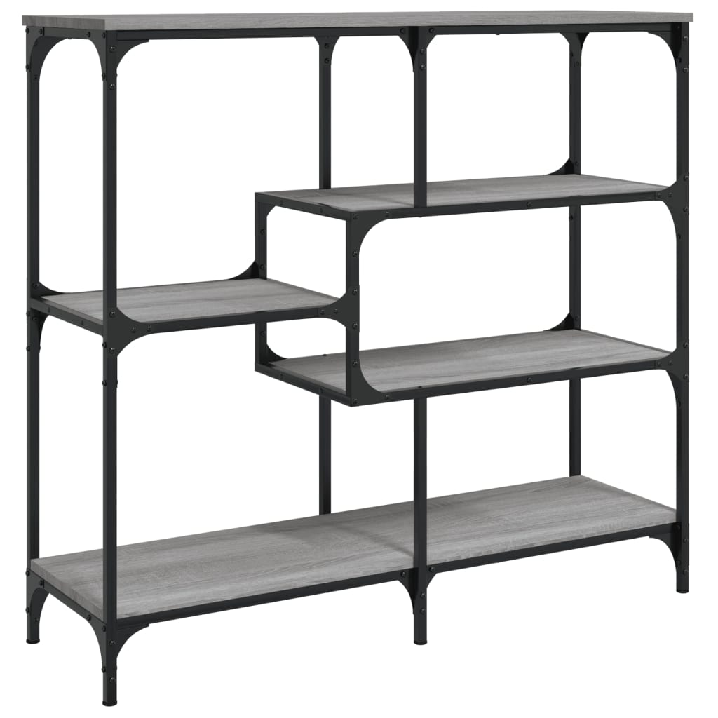 vidaXL Mesa consola madera contrachapada gris Sonoma 103x32x95 cm