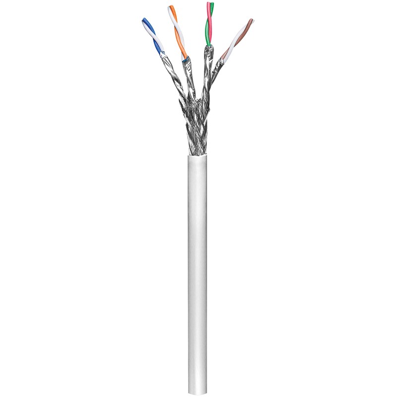 Cable de Red Goobay CAT 6 S/FTP Pimf 100m Aluminio Revestido de Cobre