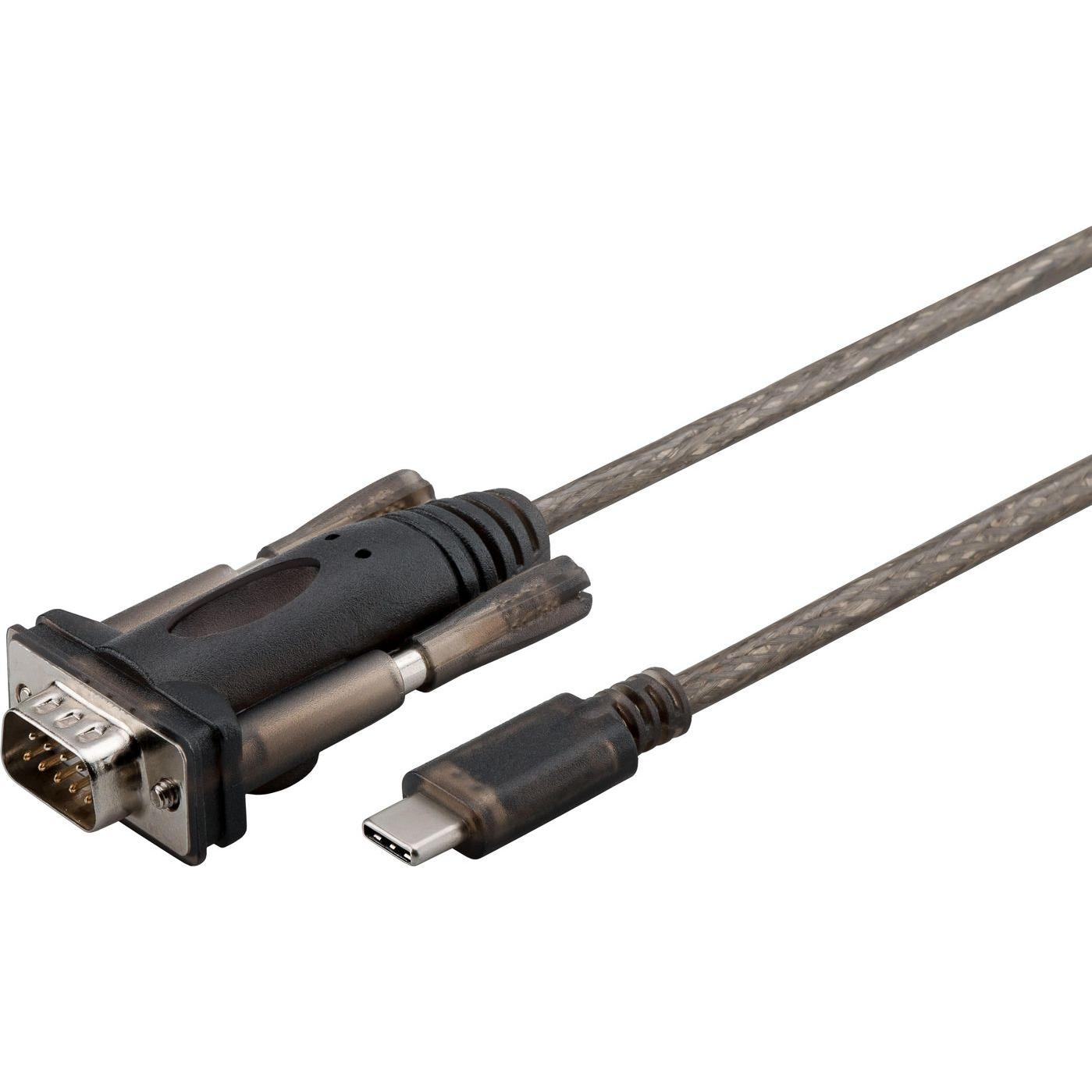 Cable Adaptador Microconnect USB-C a Serial DB9 1m M-M para Ordenador