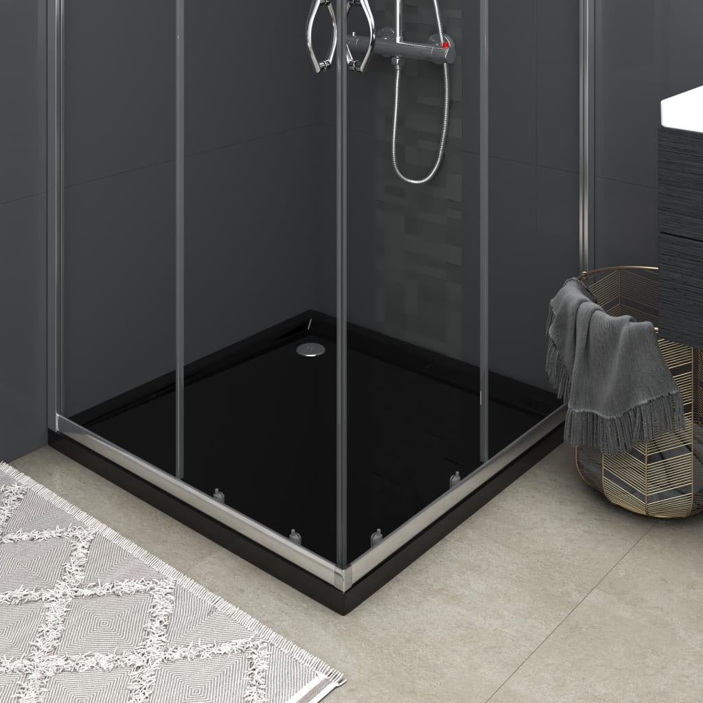 vidaXL Plato de Ducha Cuadrado de ABS 80x80 cm Placa Receptor Baño Aseo Color Blanco,  Negro, y mas