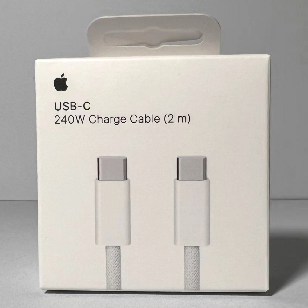 Cable Original Apple USB-C a USB-C, Compatible Con Todos Los iPhone y iPad, Elige 1m o 2m