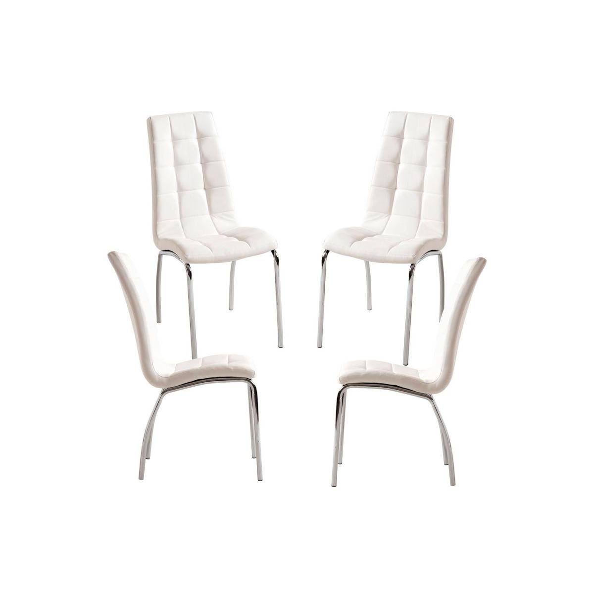 Regalos Miguel - Packs Sillas Comedor - Pack 4 Sillas Liam - Blanco