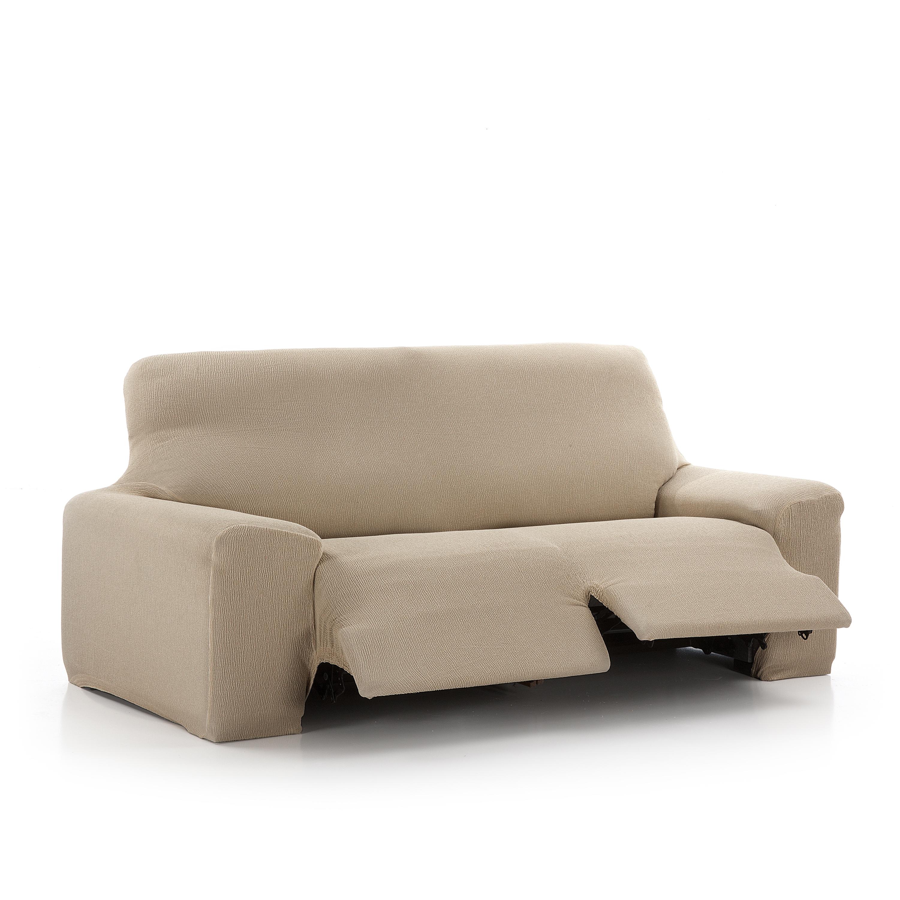 NORDIC HOME Funda de Sofá Elástica 3 Plazas Relax Vera Antracita