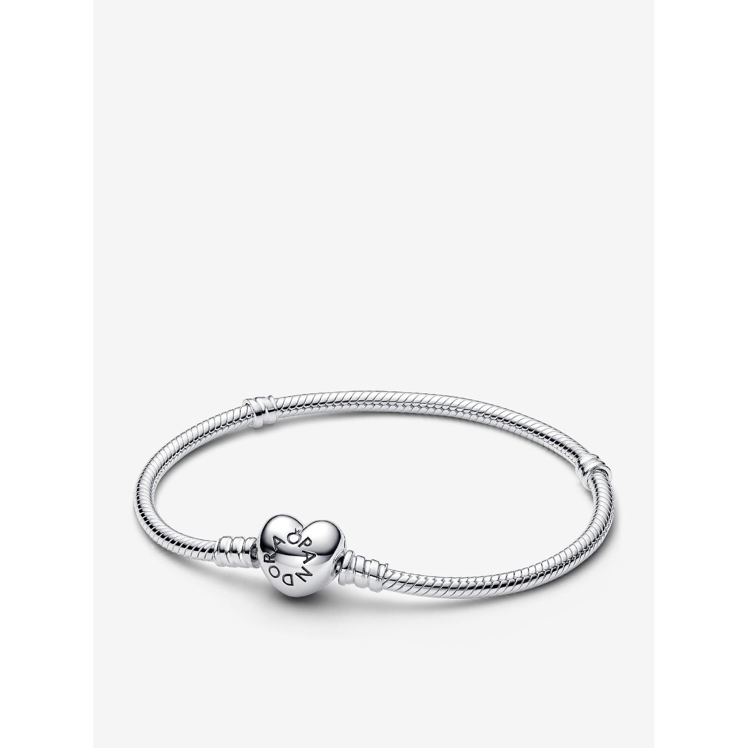 Pandora - Pulsera Moments de corazón y serpiente - Plata de ley