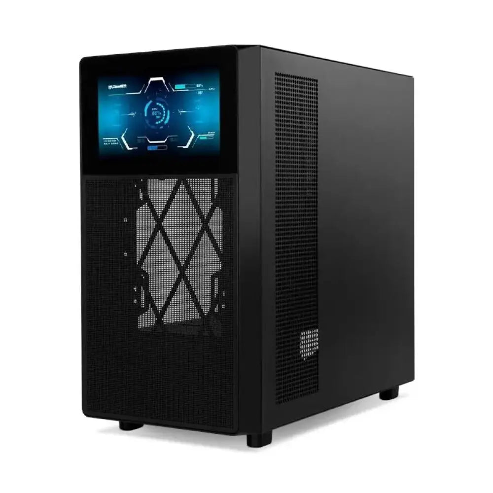 Torre PC Nox Hummer BIOS Semi Torre ATX con Pantalla LCD Cristal Templado USB-C Negra
