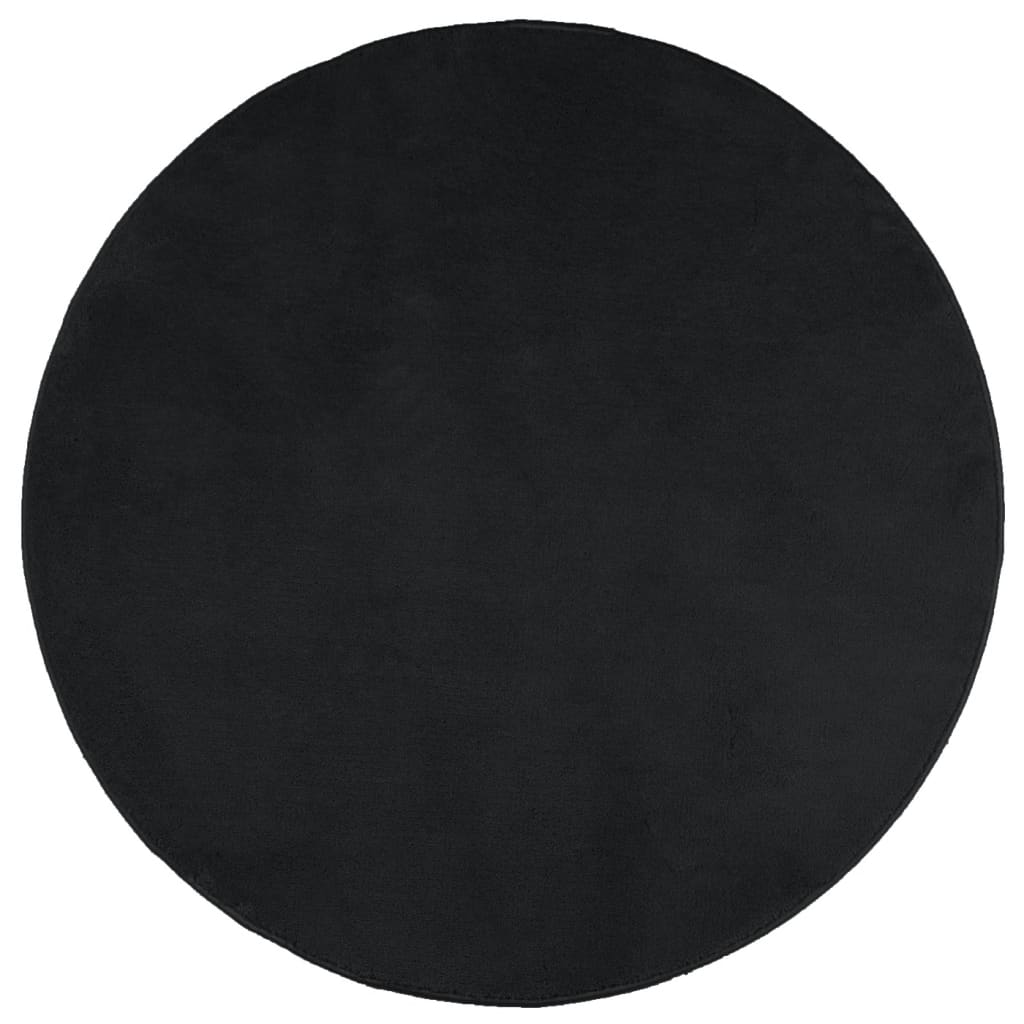 Vidaxl Alfombra de Pelo Corto OVIEDO Ø 200 Cm Color Antracita