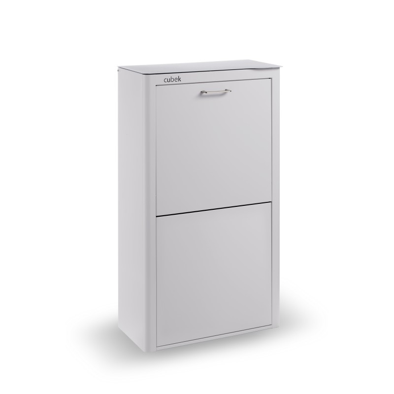 DON HIERRO - Cubo de basura y reciclaje lacado, 4 cubos gran capacidad, CUBEK-