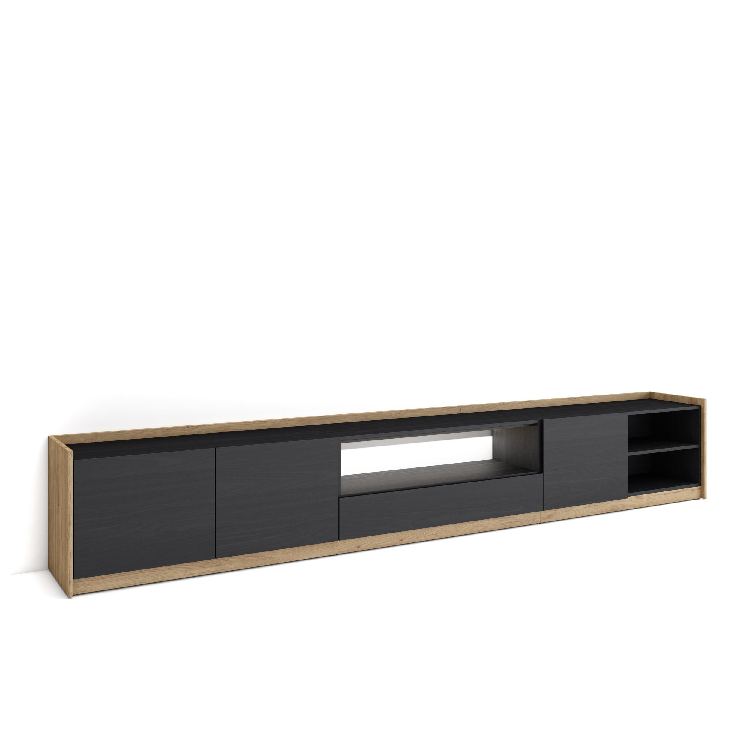 Mueble TV, Televisión, 310x37x50cm, Para TV hasta 80", LED