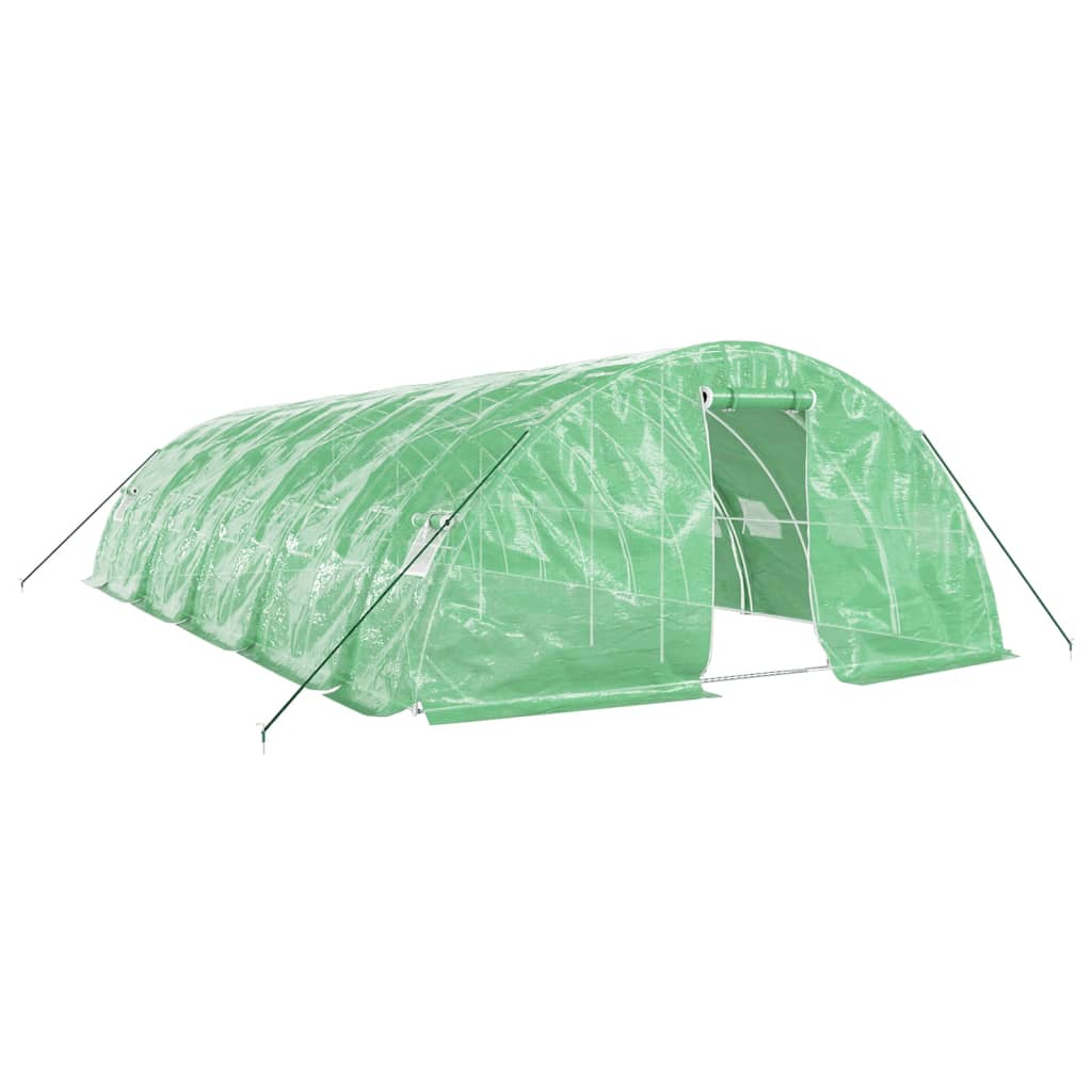 vidaXL Invernadero con estructura de acero verde Multitalles