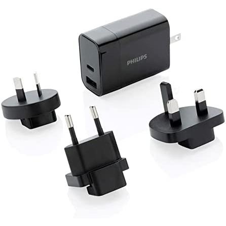 Cargador de viaje ultra rapido con accesorios philips