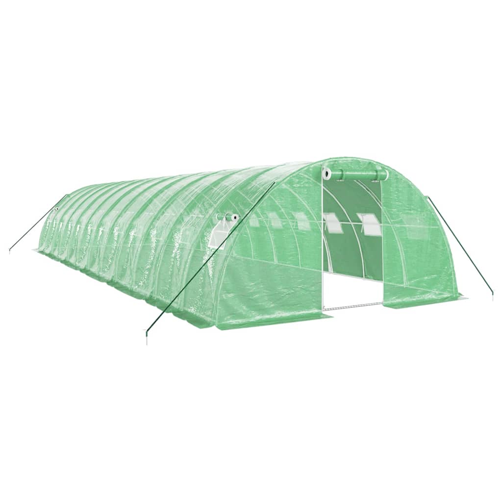 vidaXL Invernadero con estructura de acero verde Multitalles