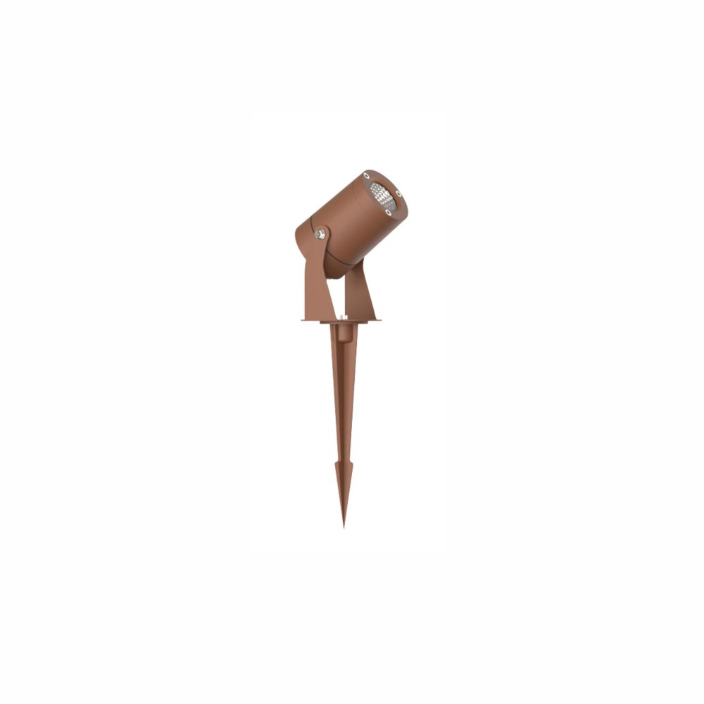 Sair - Foco LED redondo de 10 W IP65 Corten 3000K - Luz de jardín para plantas o setos h36cm - Beneito faure - Beneito & Faure