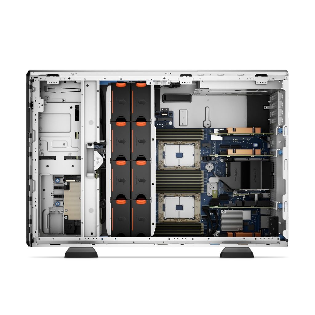 Dell - Servidor PowerEdge T550 con procesador Intel Xeon Silver 4309Y de 8 núcleos, 16 GB DDR4, SSD de 480 GB y iDRAC9 para almacenamiento NAS empresarial