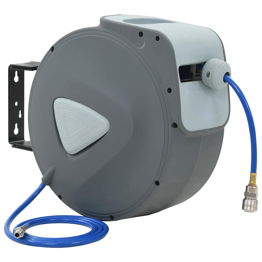 vidaXL Carrete de manguera de aire automático de 1/4" 30 m+2 m