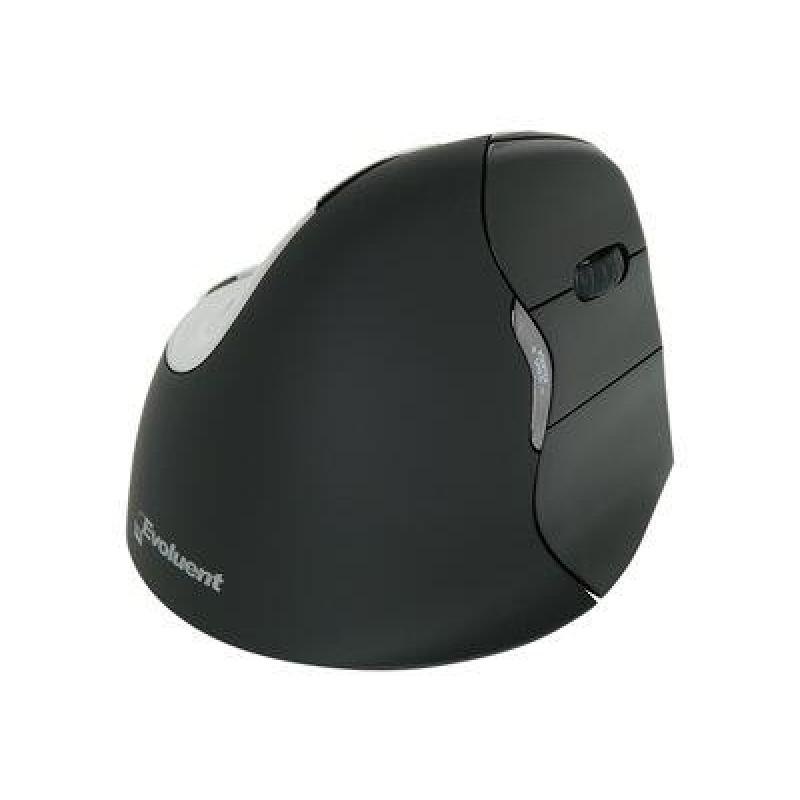 Evoluent VerticalMouse 4 Right Mac ratón ergonómico diestro óptico 7 botones Bluetooth Negro