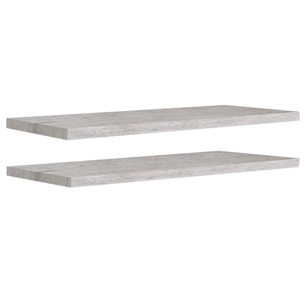vidaXL Estante flotante de pared 2 uds MDF 90x23,5x3,8cm Blanco brillante, negro brillante, gris brillante Mueble Almacenaje Estantería para Oficina, Estudio, Dormitorio Estantería/Librería/ mueble de Almacenamiento