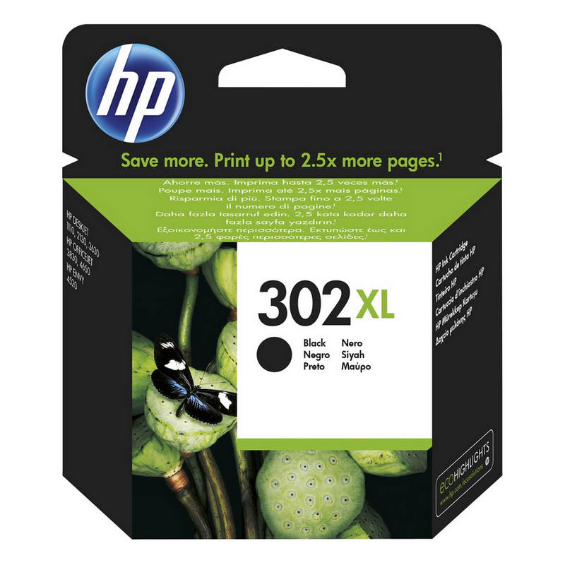 Hp 302xl original black high capacity ink cartridge