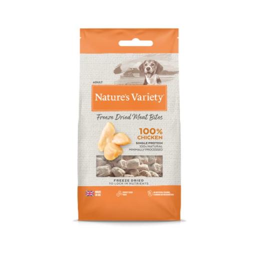 Nature's Variety Snacks Liofolizados de Pollo para Perros (Perros , Snacks , Naturales) - 20 GR20
