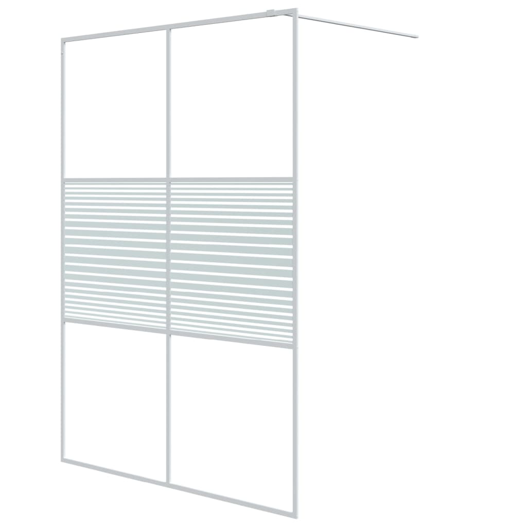 vidaXL Mampara de Ducha Vidrio ESG Transparente 140x195 cm Pantalla Color Negro,  Blanco, y mas