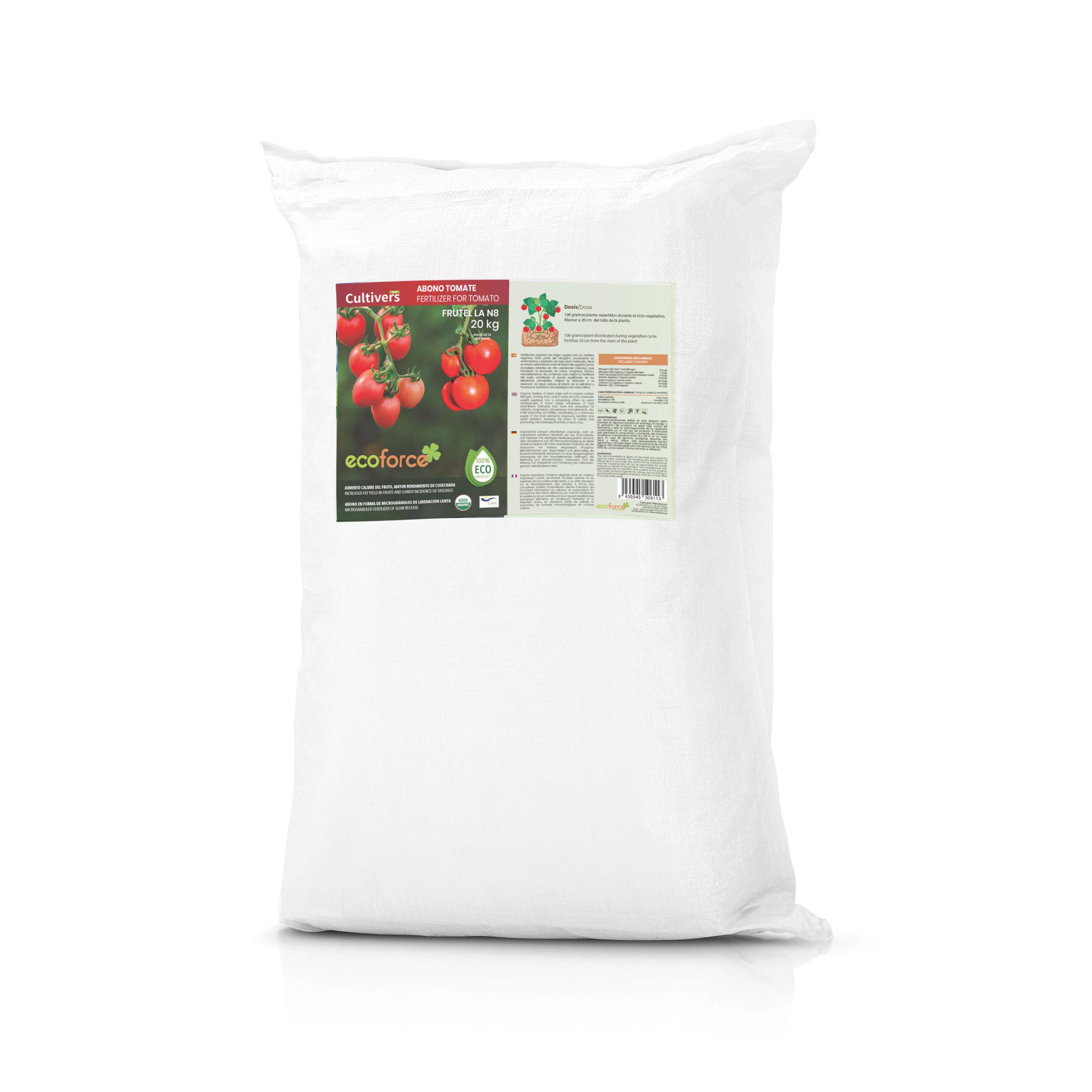 CULTIVERS Abono Tomates Ecológico 20 kg