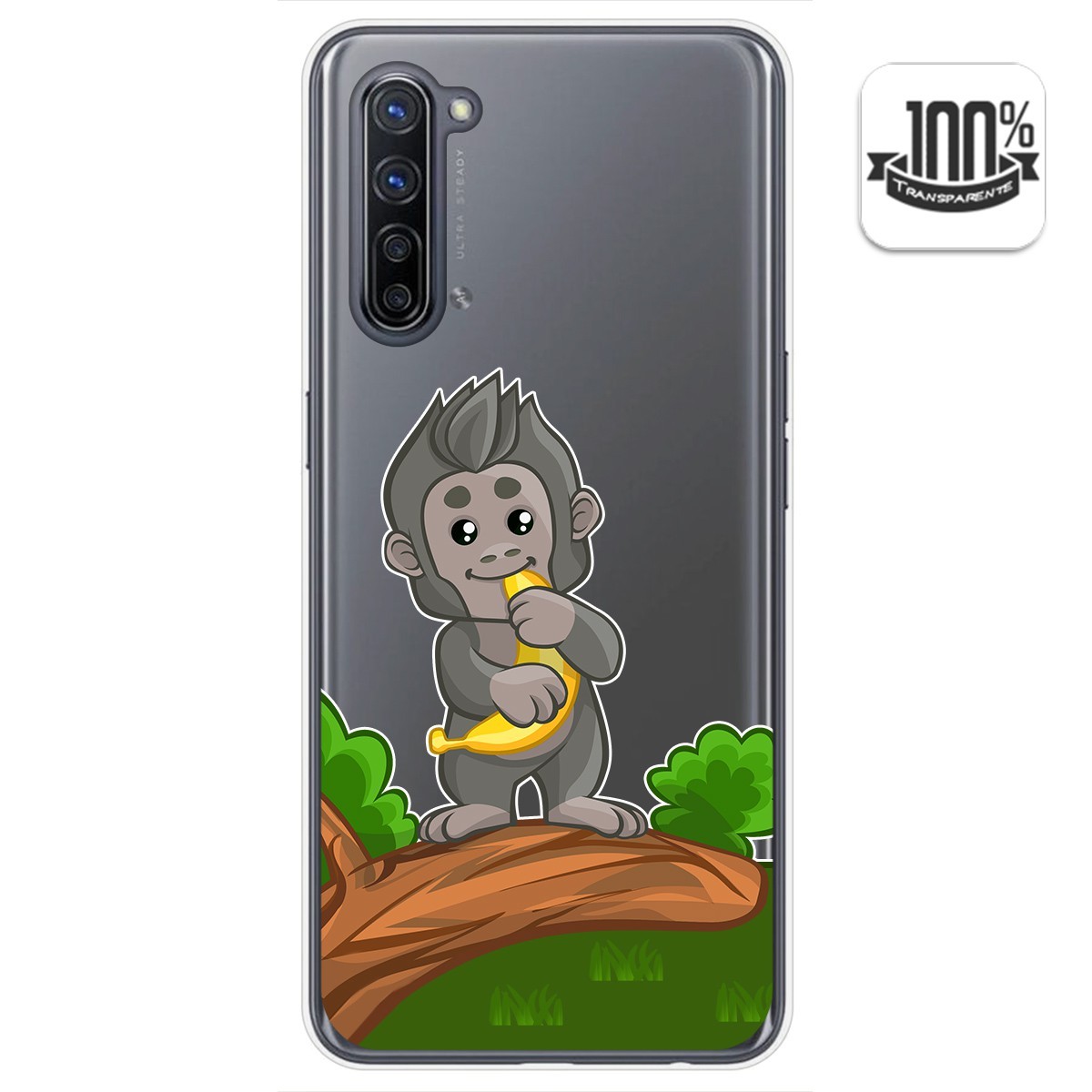 Tumundosmartphone Funda Gel Transparente para Oppo Find X2 Lite diseño Mono Dibujos