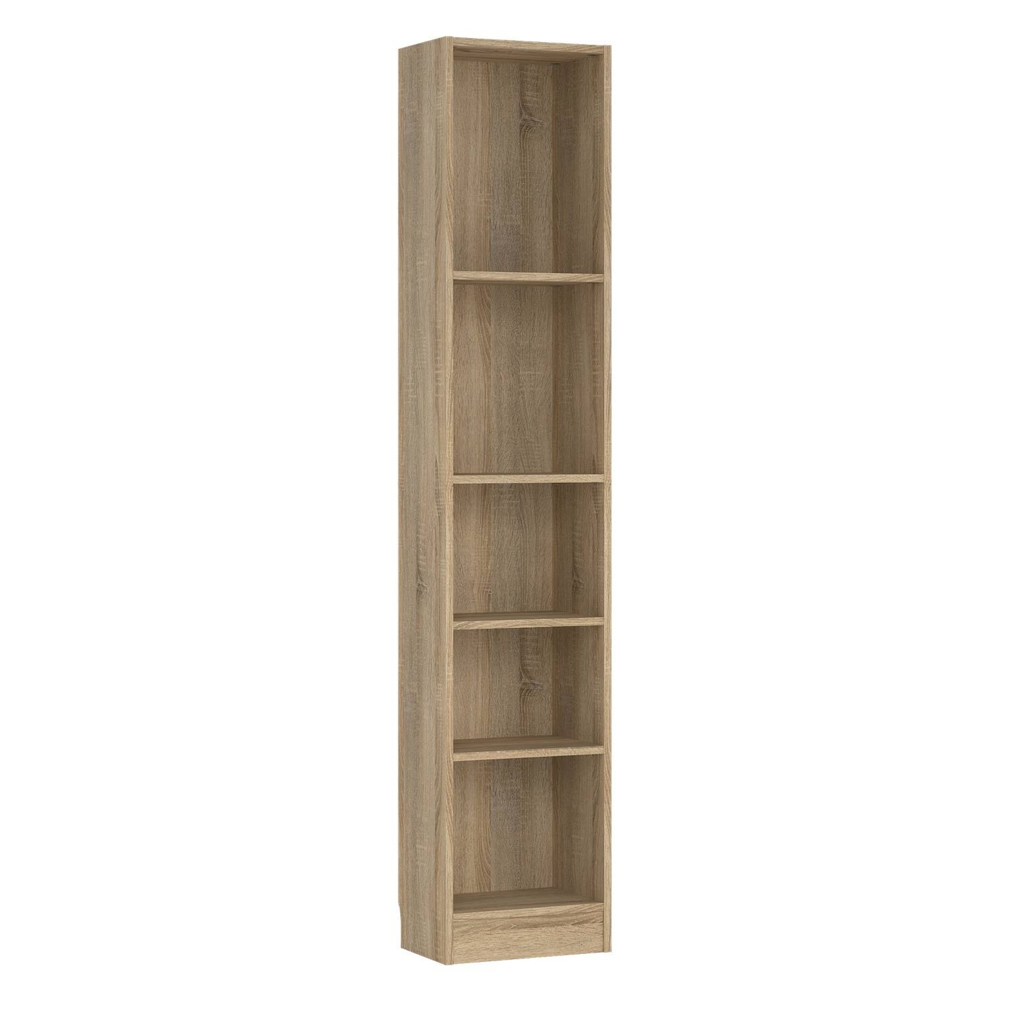 Librería Estantería para Libros 'Turia' 2 estantes color Blanco 41 x 27 x 102 cm