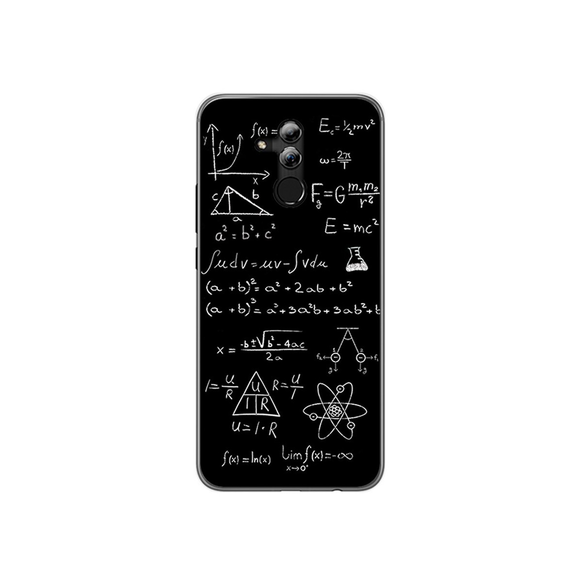 Tumundosmartphone Funda Gel Tpu para Huawei Mate 20 Lite Diseño Formulas Dibujos