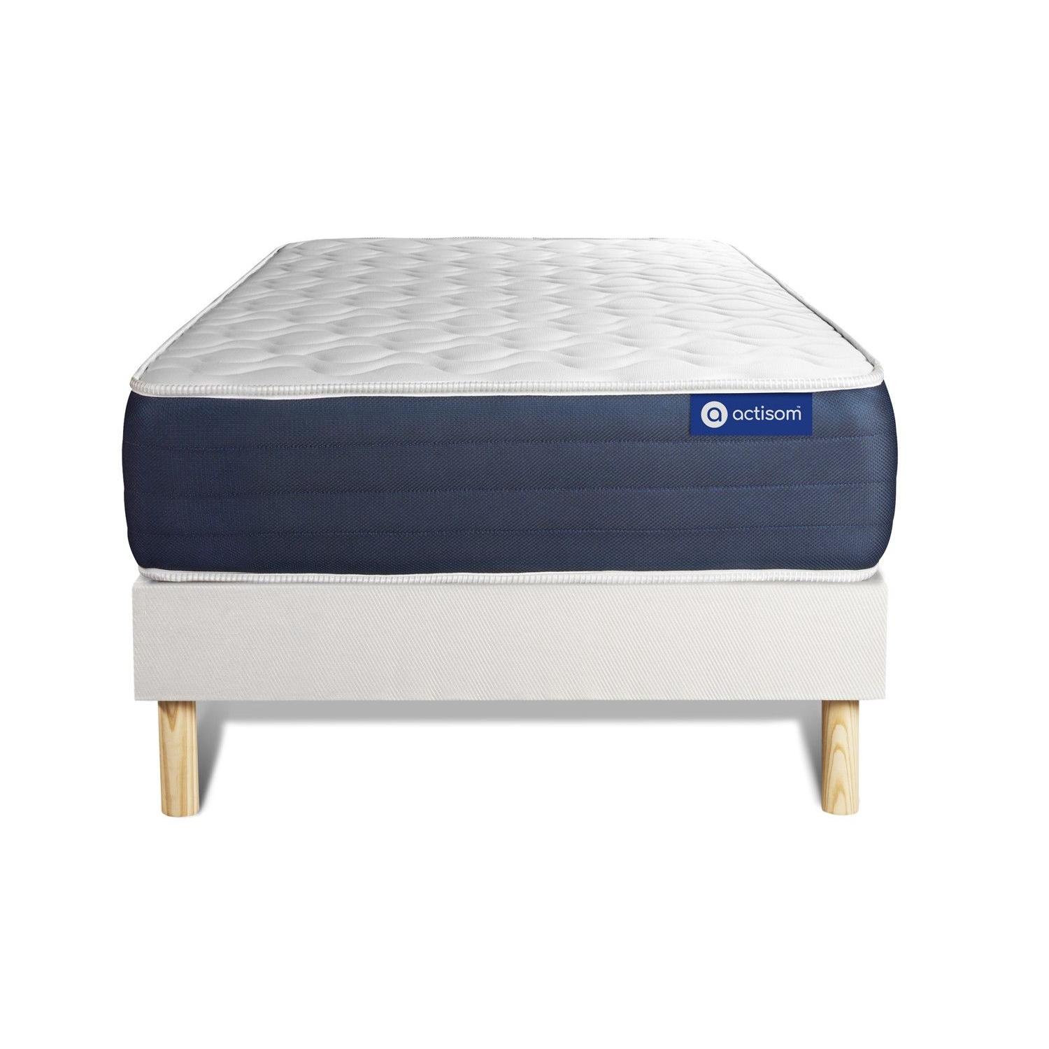 Pack colchón Actimemo sleep 80x190cm + Somier multiláminas, espuma viscoelástica, 5 zonas de confort
