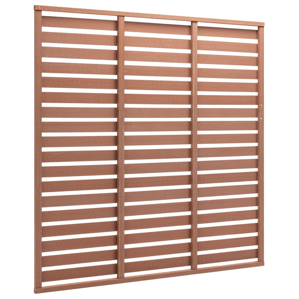 Vidaxl Panel de Valla de WPC 180x180 Cm Marrón