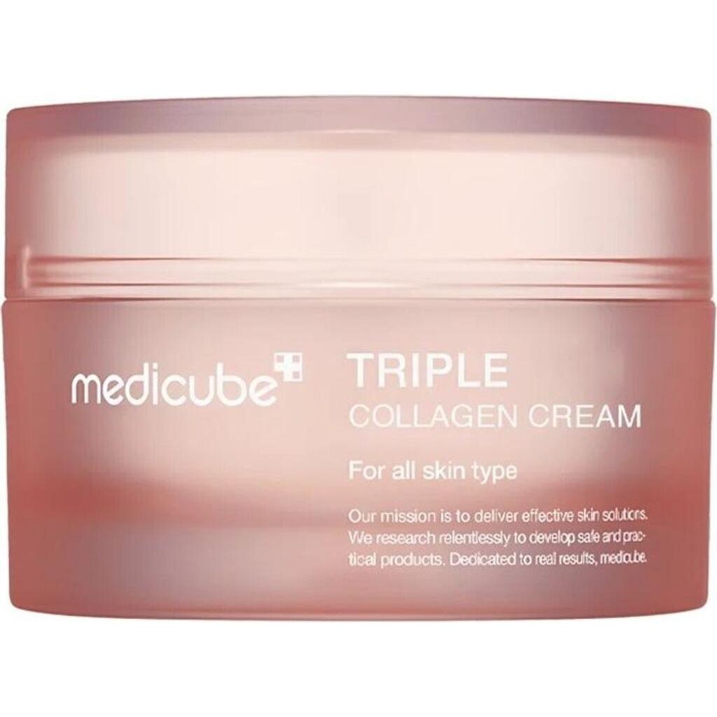 Crema Facial Medicube Triple Collagen 4.0 (50ml) – Reafirmante, Hidratante y Antiarrugas, Crema de cara K-Beauty colageno ,Anti edad ,Crema de día y de noche coreana NOVEDAD