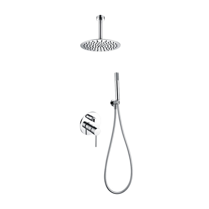 Imex Thalos GPTS045 conjunto de ducha monomando moderno con acabado cromado
