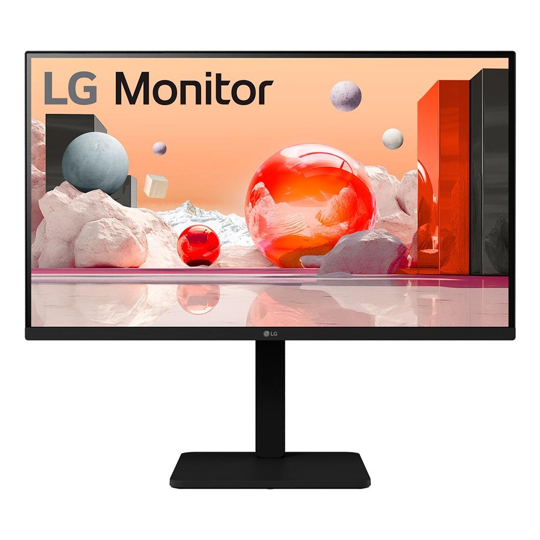 LG 27BA550-B Full HD Monitor 27" 1920 x 1080, with Built-in Speakers, USB Port, and Height Adjustment, in Black - Perfect for Gaming and Daily Use.