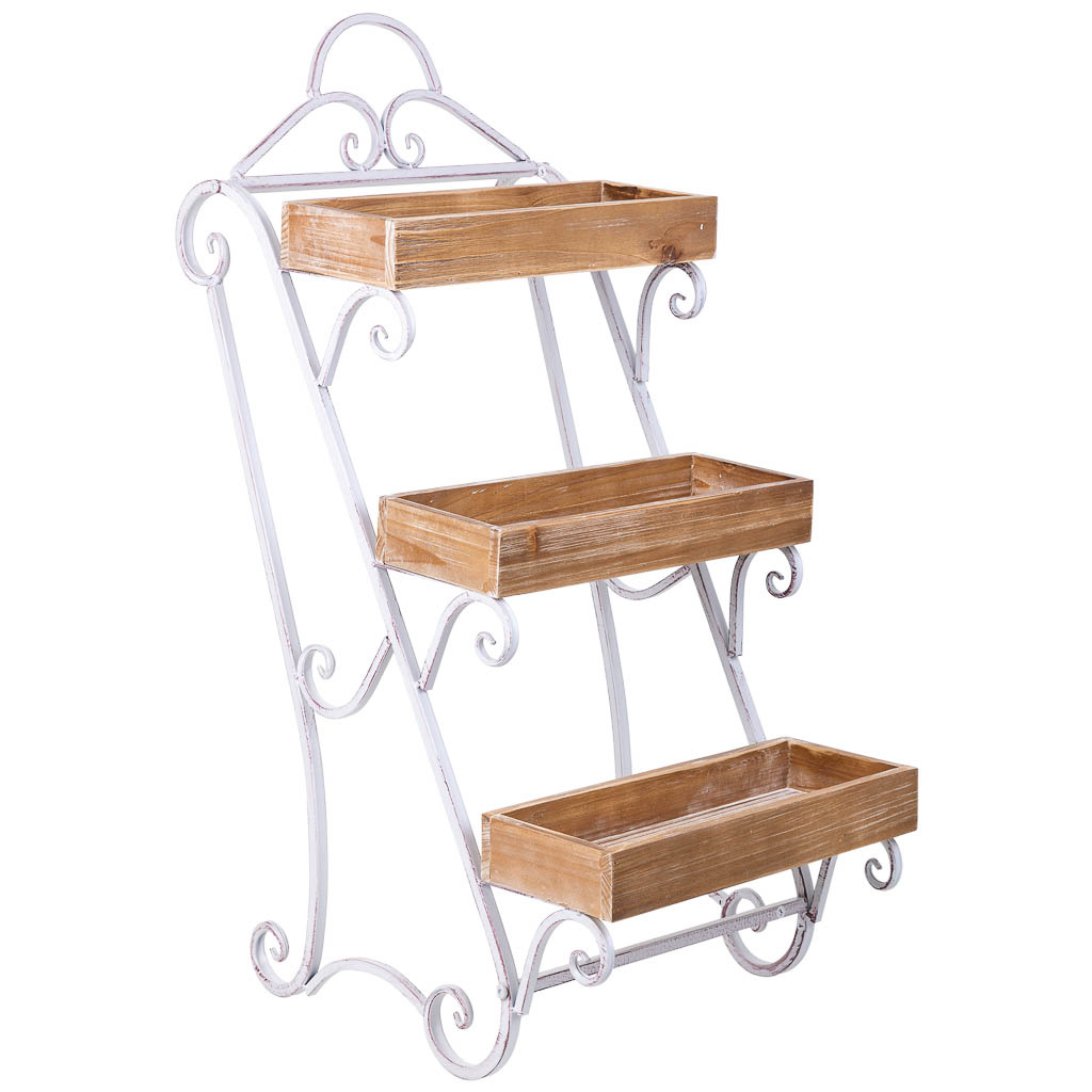 Wonderlust Deco - Estantería marrón, 40x49x86h cm Gris 40x49x86h cm