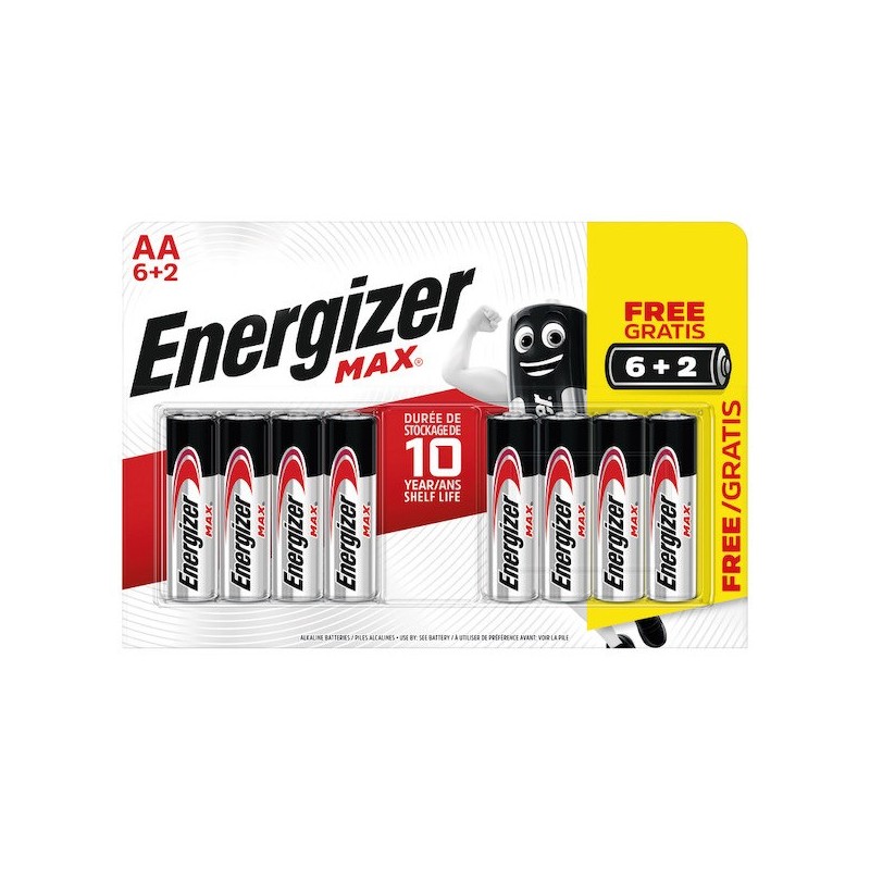 Comprar Pila Energizer max + power seal LR6/AA 4 Unidades