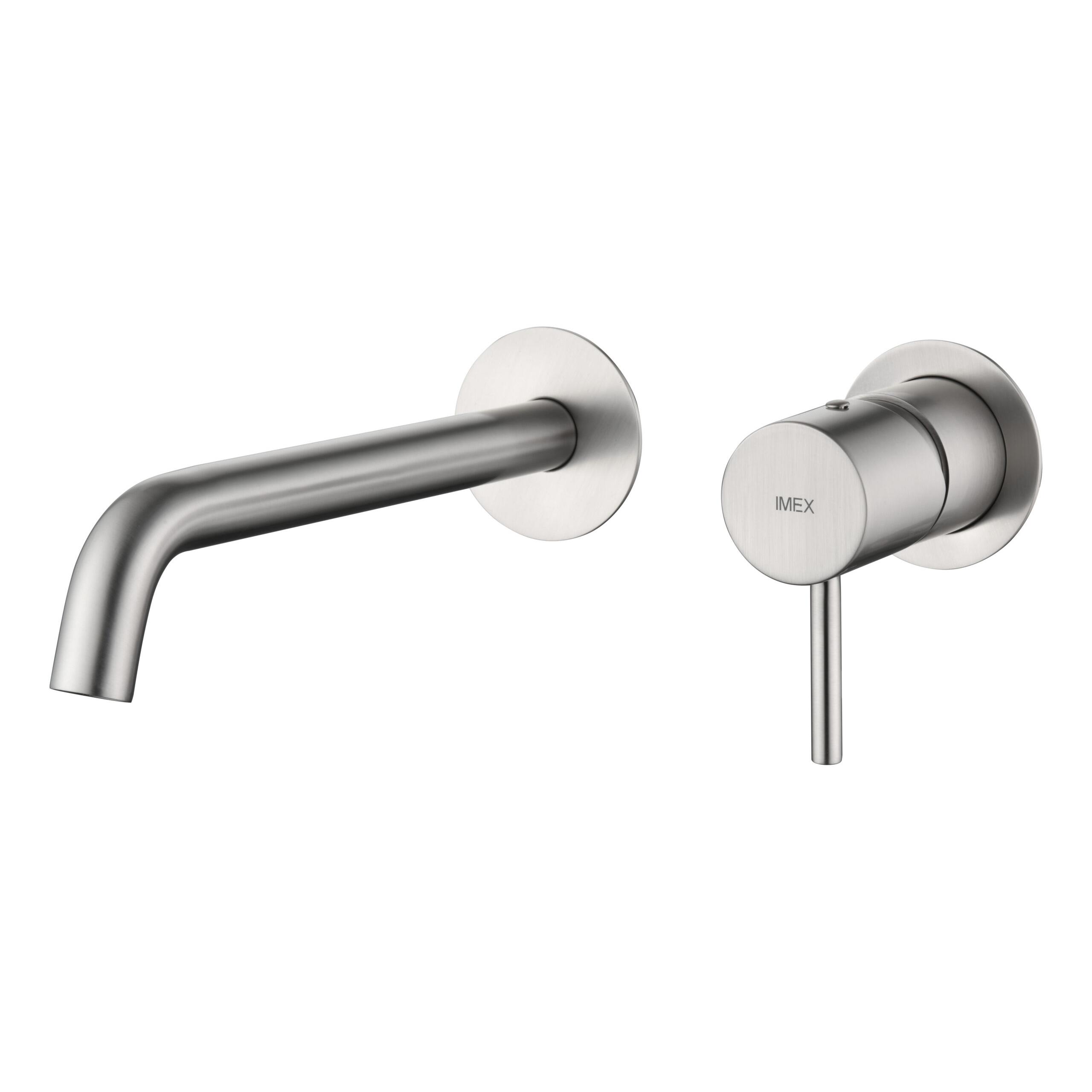 Imex Monza GLM039/NQ Monomando lavabo empotrado níquel cepillado