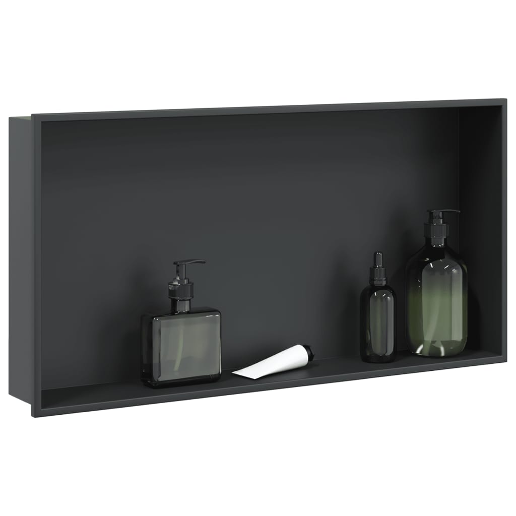 vidaXL Hornacina ducha acero inoxidable mate 62x32x9 cm Color Blanco,  Dorado,  Negro y mas