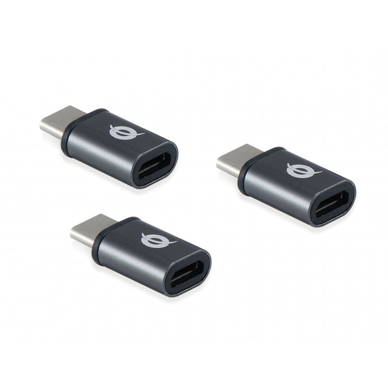 Conceptronic - DONN05G cambiador de género para cable USB 2.0 Type-C USB 2.0 Micro Negro DONN05G