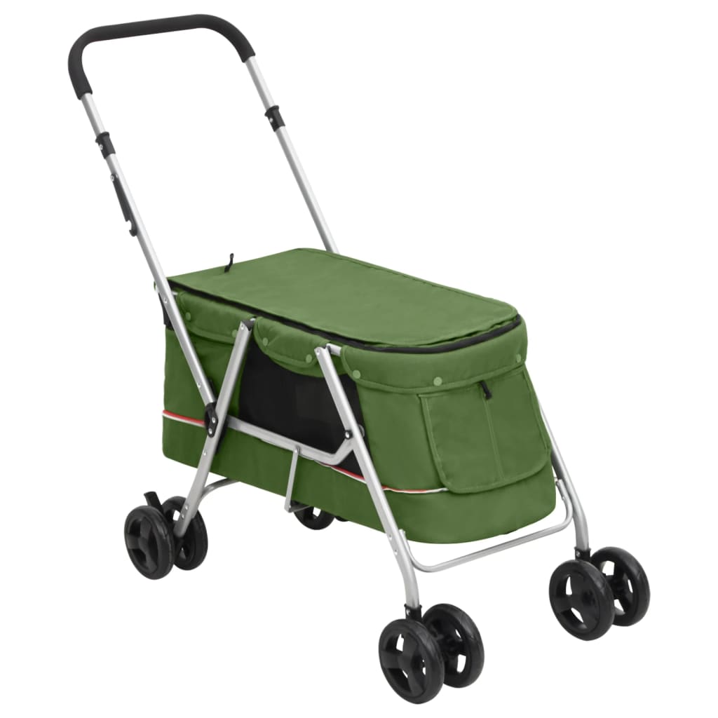 vidaXL Cochecito para perros plegable tela lino 100x49x96 cm