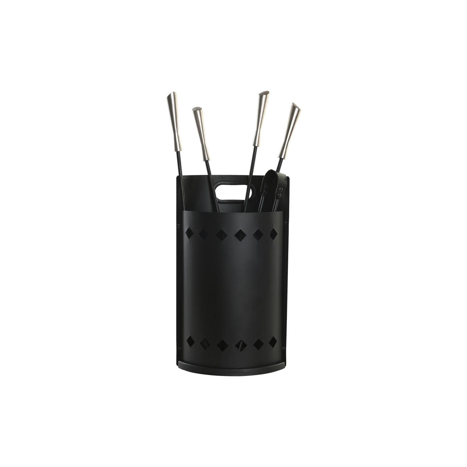 CHIMENEA SET 4 ACERO INOX 11X2X62 NEGRO CH199566