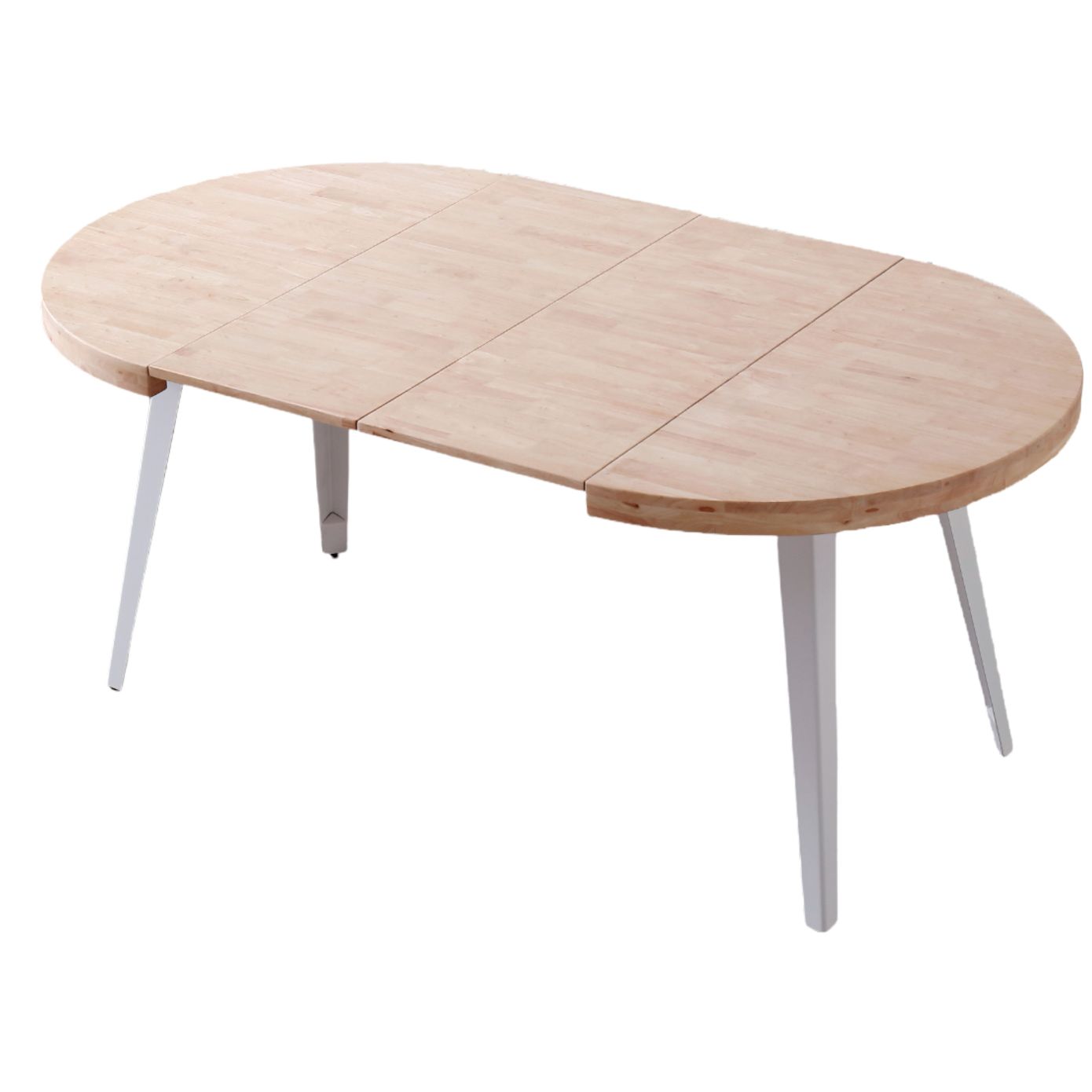 Mesa Salón Comedor Redonda Extensible o Fija Bali Color Roble Nordish/Blanco o Roble Noridsh/Negro