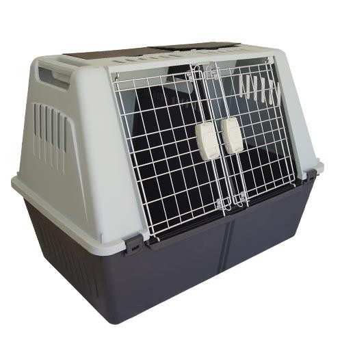 Ibañez IBAÑEZ Transportín para Perros de Coche con Separador Interior y Dos Puertas